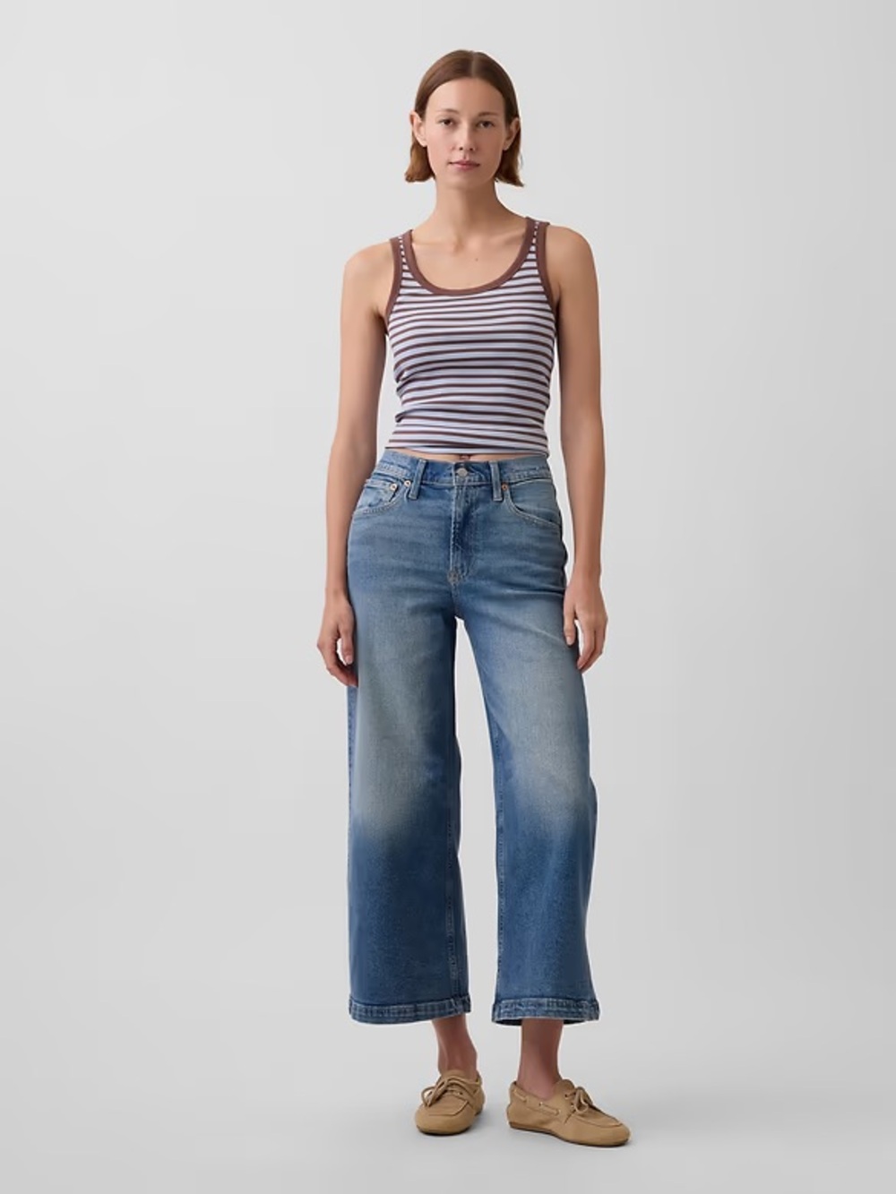 GAP Wide-Leg Crop Jeans